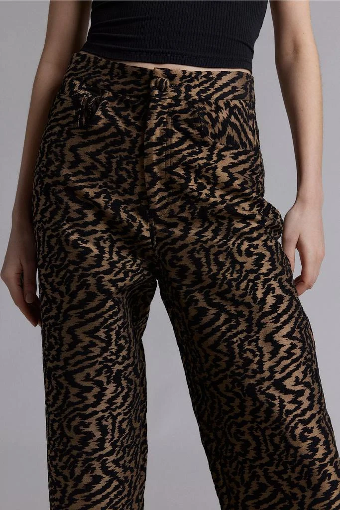 Ghospell Ghospell Phoebe Abstract Jacquard Straight Pant 3