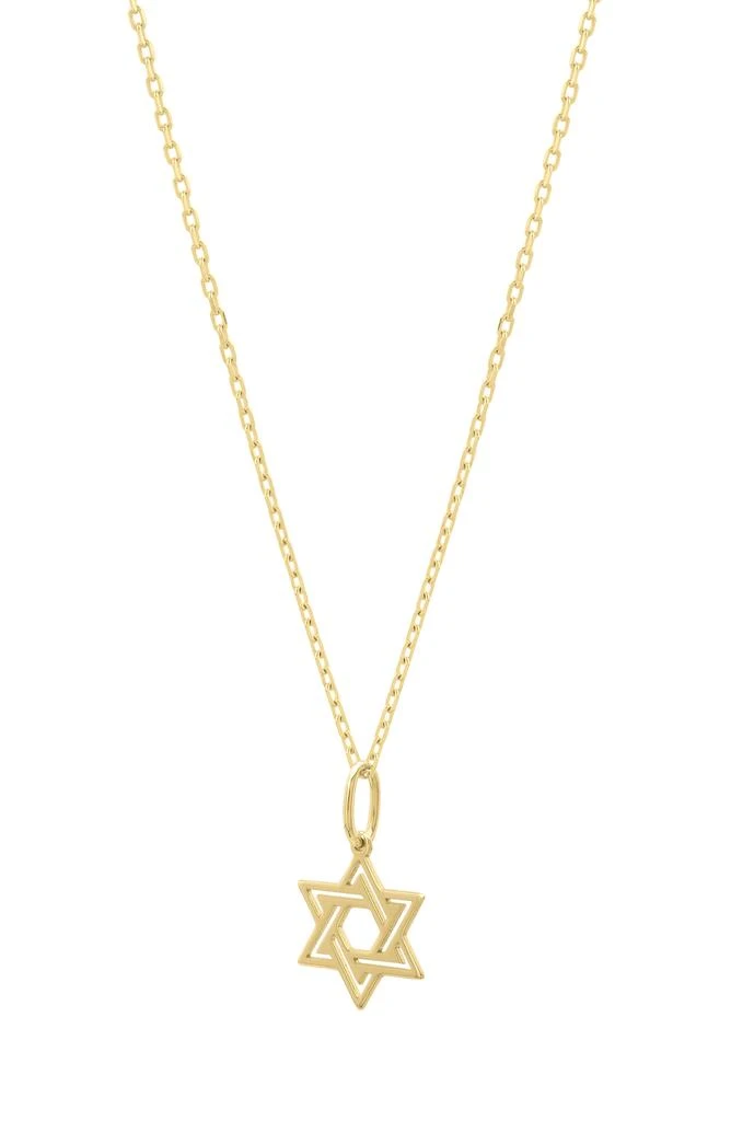 KARAT RUSH 14K Yellow Gold Star of David Pendant Necklace 3