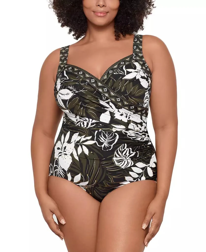 Miraclesuit Plus Size Elle Dorado Sanibel Underwired One-Piece Swimsuit 1