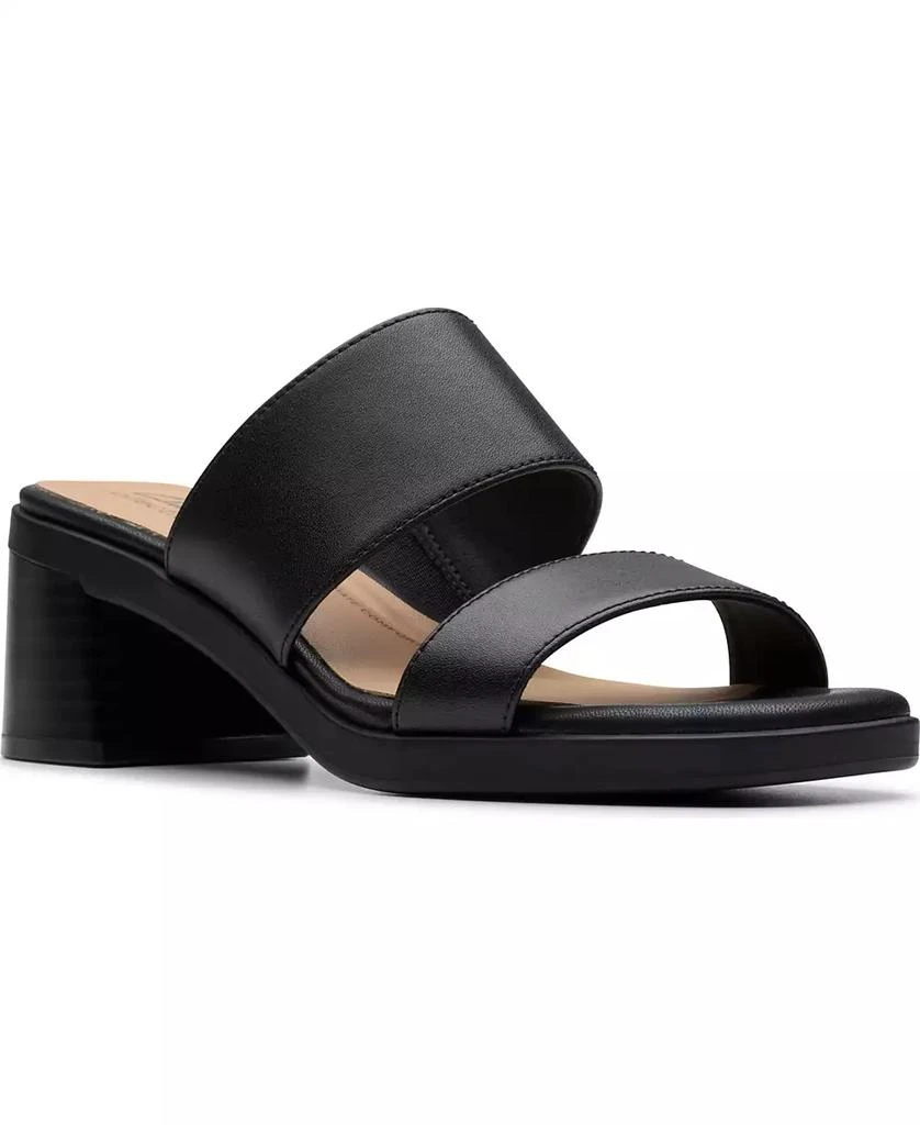 Clarks Collection Women's Jaylan Dusk Block Heel Sandals 1