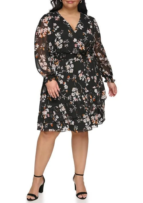 green emerald velvet dress Nmoder Women's Plus Size Stretchy Flared Wrap Dress Casual Wedding Guest  Cocktail Work Midi Dresses V Neck 3/4 Sleeve A-Line Swing Black XL at  Amazon Women's Clothing store main image 1
