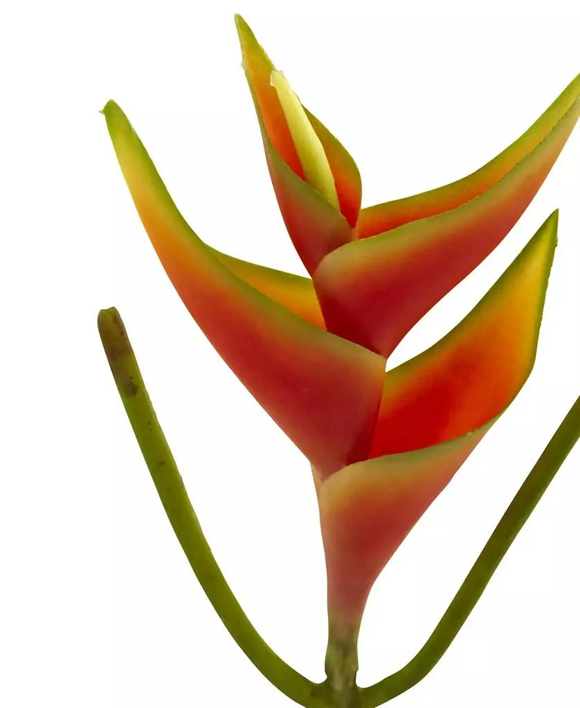 NEARLY NATURAL 14" Mini Heliconia Artificial Flower, Set of 6 3