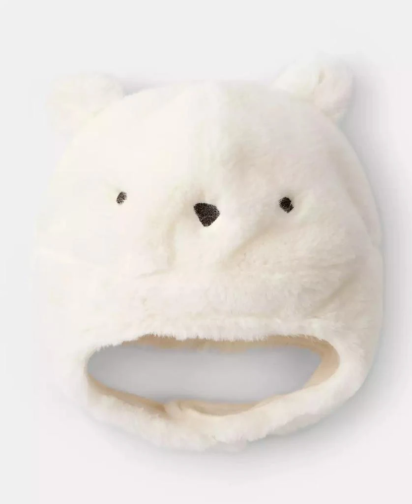 Carter's Baby Boys or Baby Girls Polar Bear Winter Trapper Hat 3