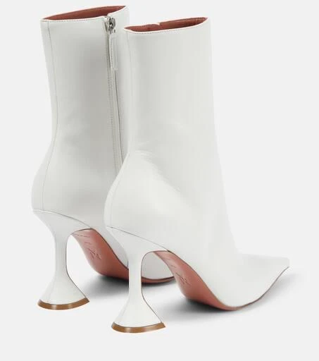 Amina Muaddi Giorgia Glass 95 leather ankle boots 3