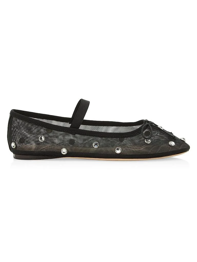 Loeffler Randall Leonie Crystal Mesh Ballet Flats 1