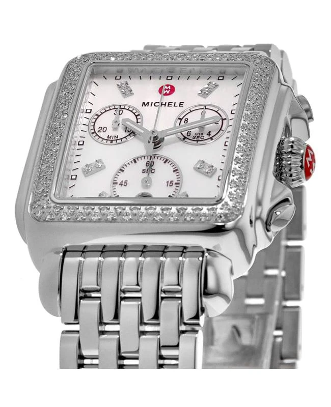 Michele Michele Deco Diamond Stainless Chronograph  Women's Watch MWW06A000775 2