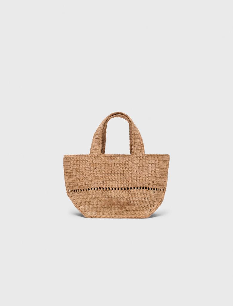 Maje Maje Woman's raffia Natural raffia mini shopping bag for Spring/Summer