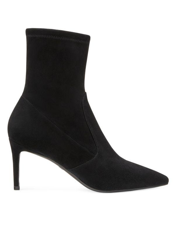 Stuart Weitzman 75MM Linsi Suede Booties