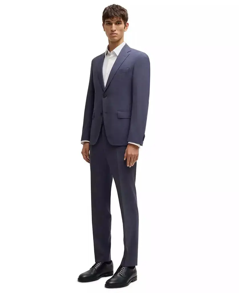 Hugo Boss Men's Micro-Patterned Performance-Stretch Slim-Fit Suit