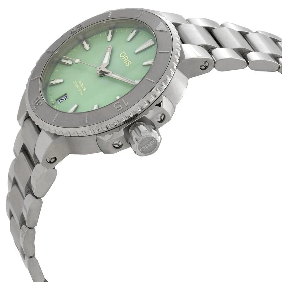 Oris Aquis Automatic 36.5mm Green Dial Watch 01 733 7770 4157-07 8 18 05P 2