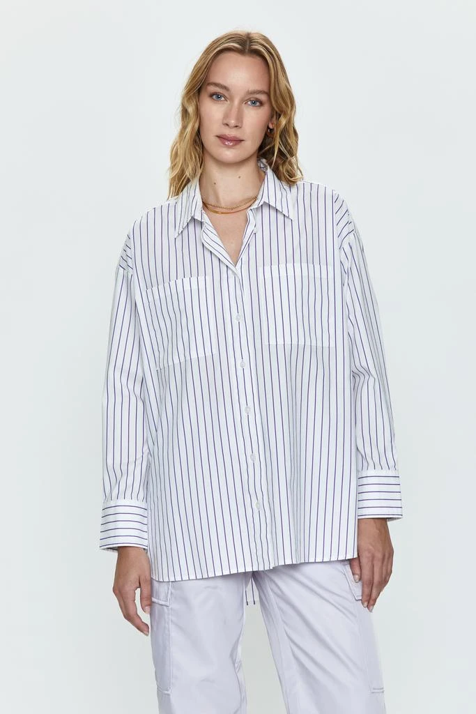 Pistola Denim Rena Button Down Shirt - Violette Stripe 3