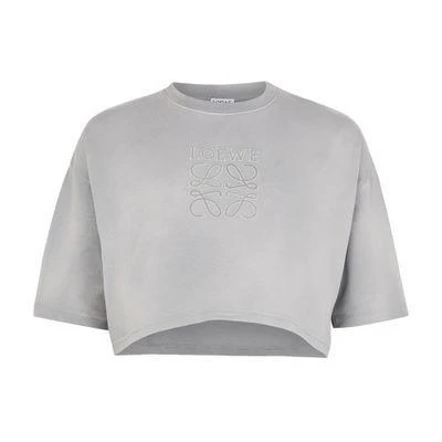 Loewe Cropped cotton t-shirt 1