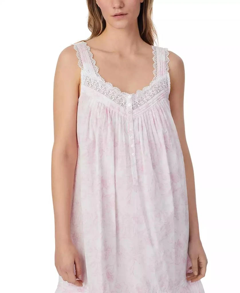 Eileen West Women's Cotton Sleeveless Short Chemise 4