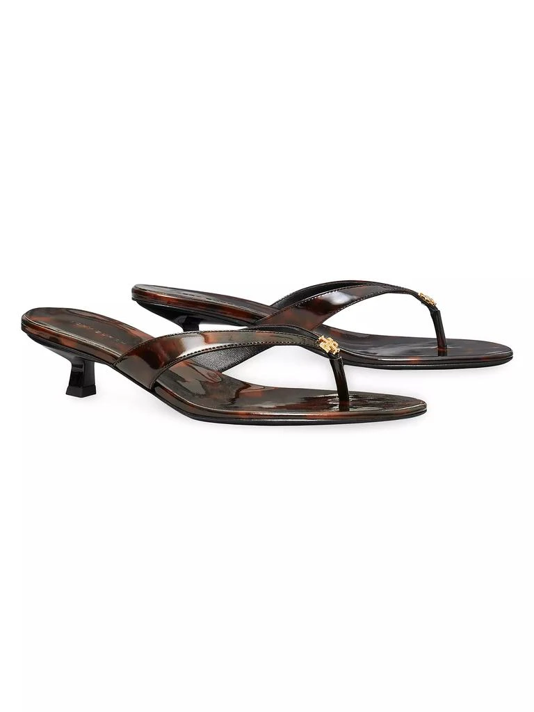Tory Burch Capri 35MM Leather Kitten-Heel Sandals 2