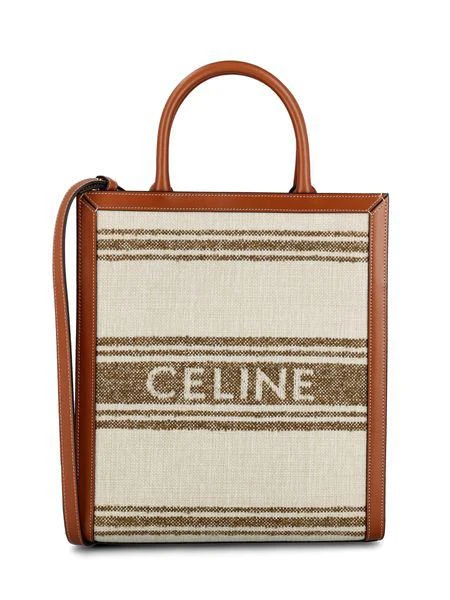 Celine STRIPED RAFFIA TOTE BAG 1