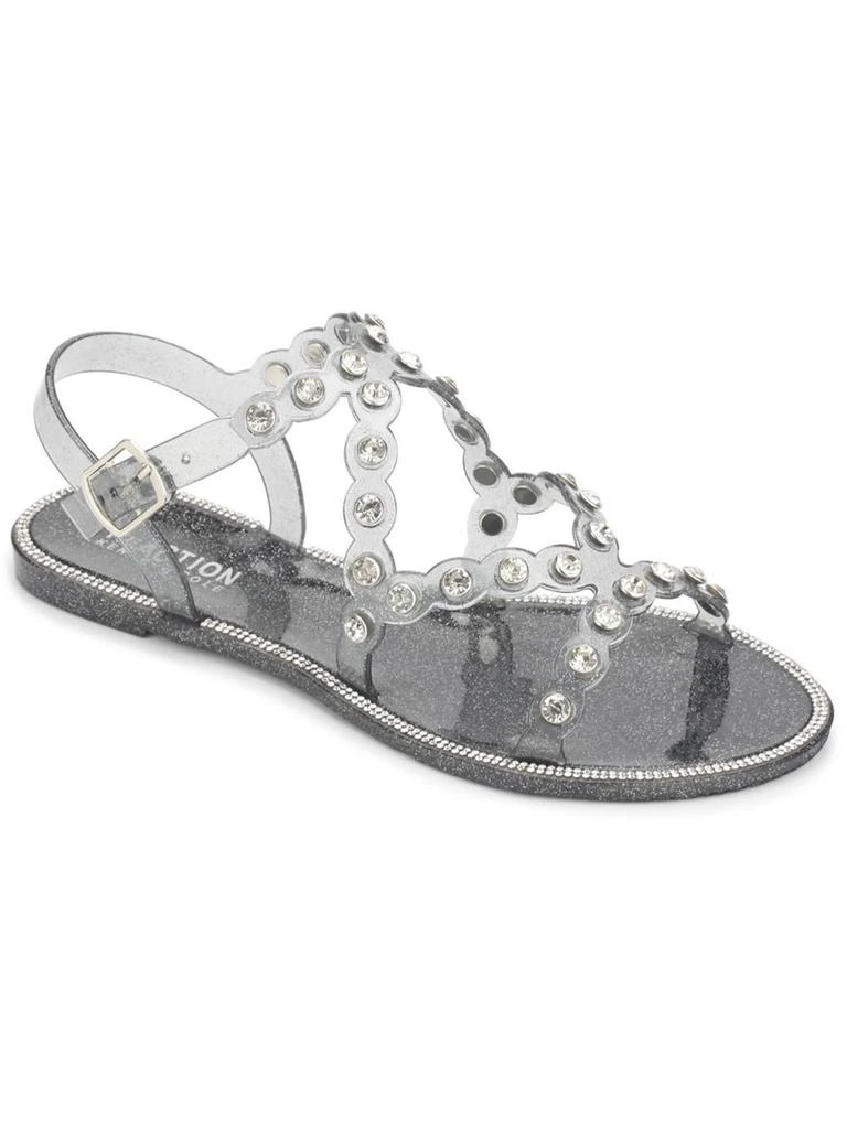 Kenneth Cole Dahlia Womens Strappy Rhinestone Jelly Sandals 6