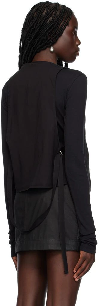 ANN DEMEULEMEESTER Black Lut Vest 3
