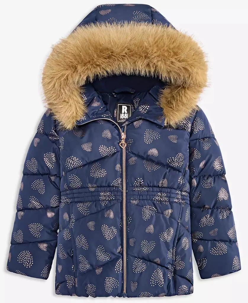 S Rothschild 
CO Toddler and Little Girls Foil Quilt Puffer coat 1