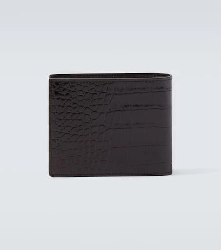 Tom Ford Croc-effect patent leather bifold wallet 3