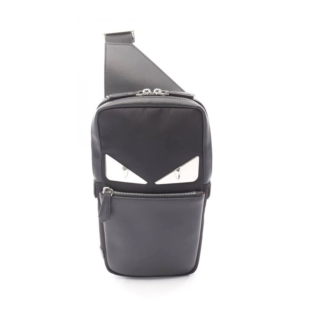 Fendi Leather Nylon Fanny Pack Sling Bag (Pre-Owned)