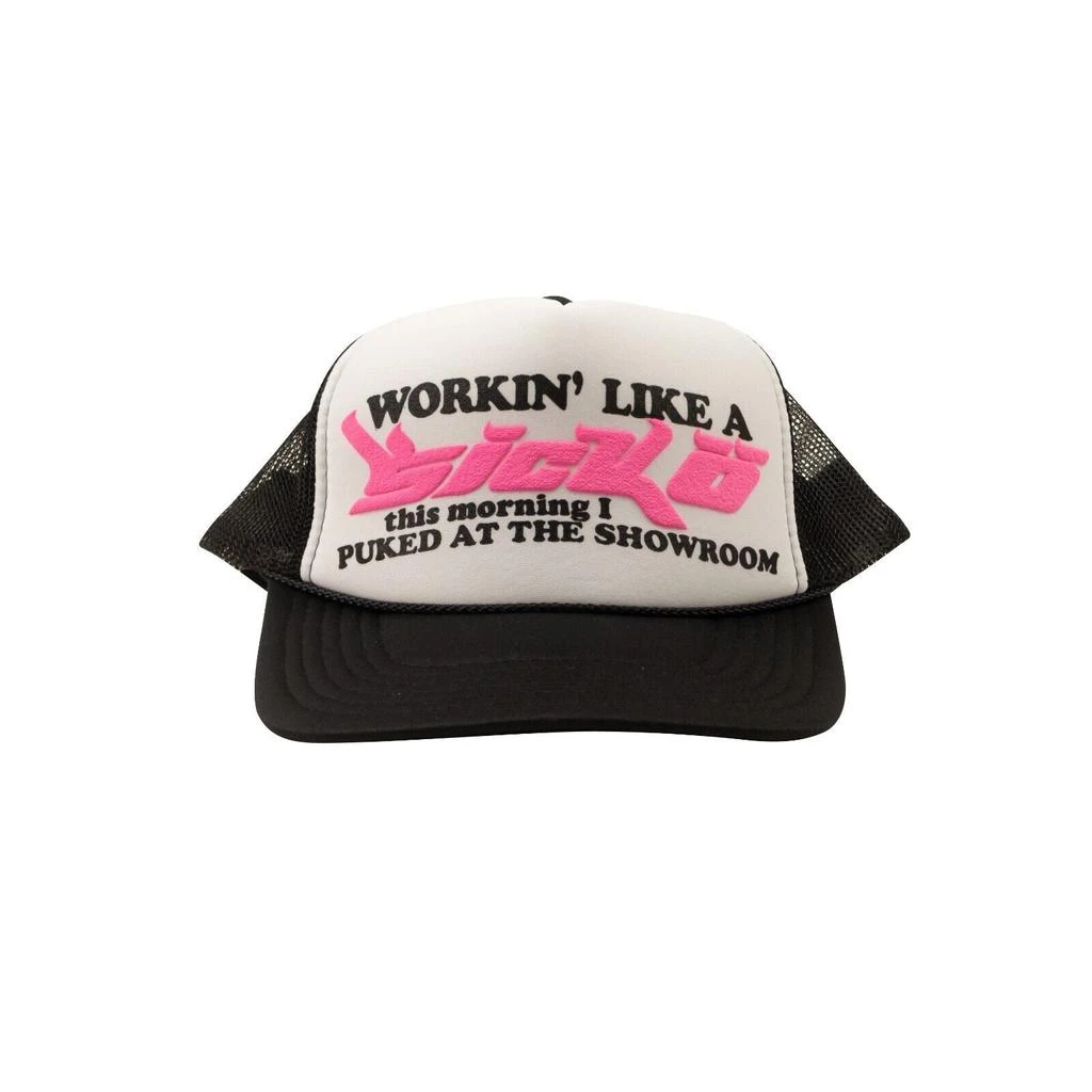 Sicko X 375 Black And Pink Logo Trucker Cap 2