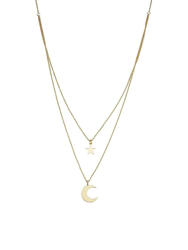 Oradina 14K Yellow Solid Gold Jana Layered Necklace 1
