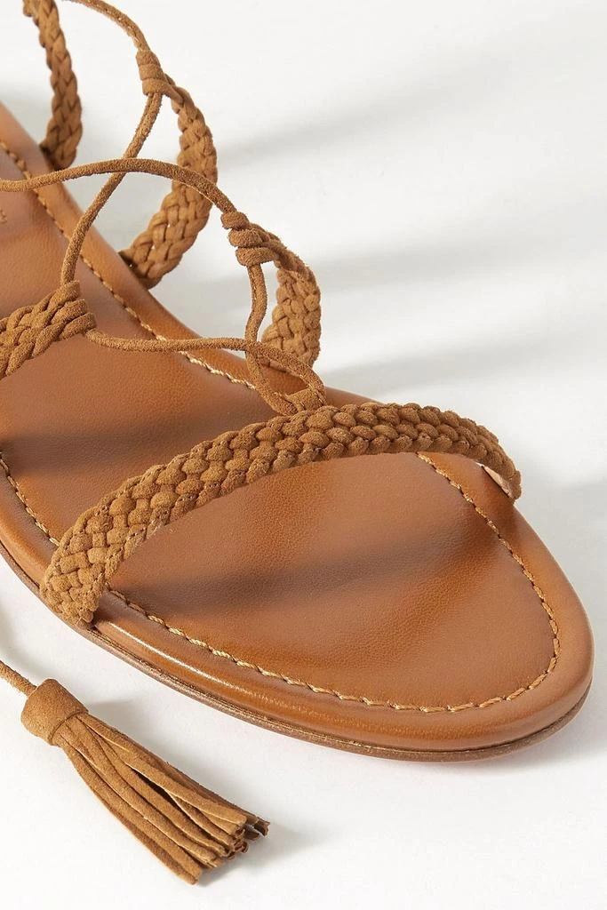 Aquazzura Stromboli braided suede sandals 4