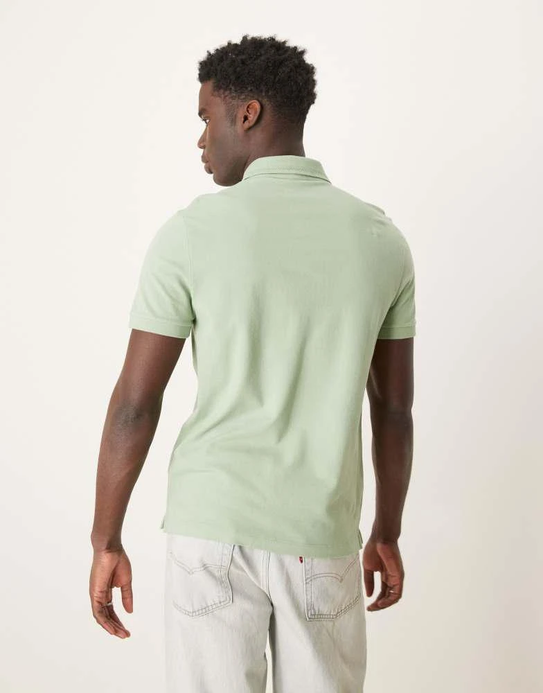 Abercrombie & Fitch Abercrombie & Fitch puff icon logo short sleeve polo in green 3