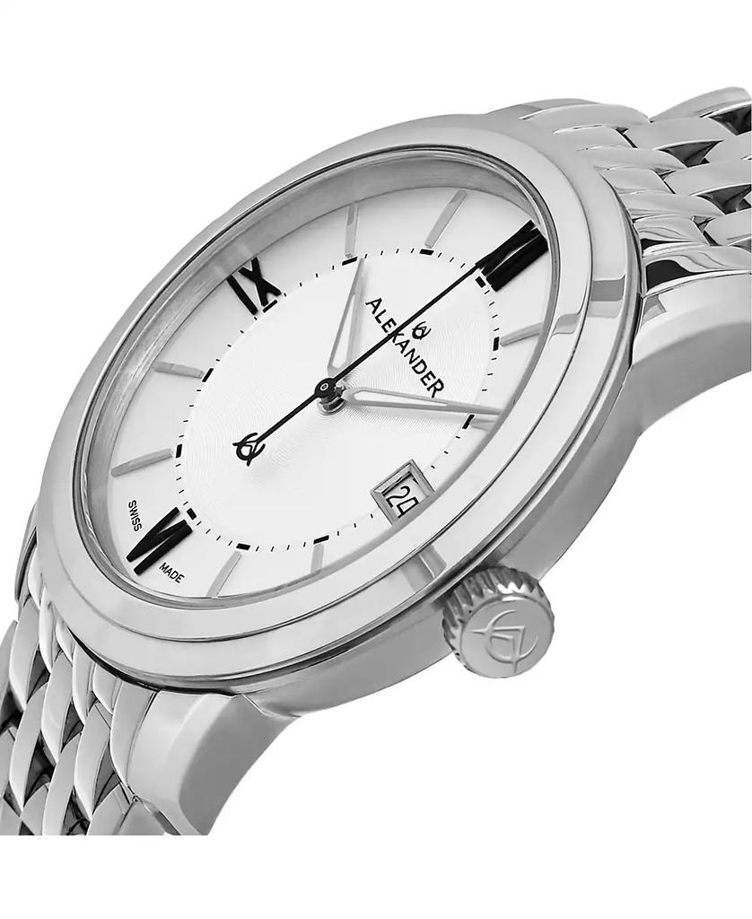 Stuhrling Alexander Watch A111B-04, Stainless Steel Case on Stainless Steel Bracelet