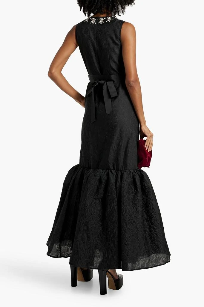 Huishan Zhang Amarice crystal-embellished cloqué gown 3