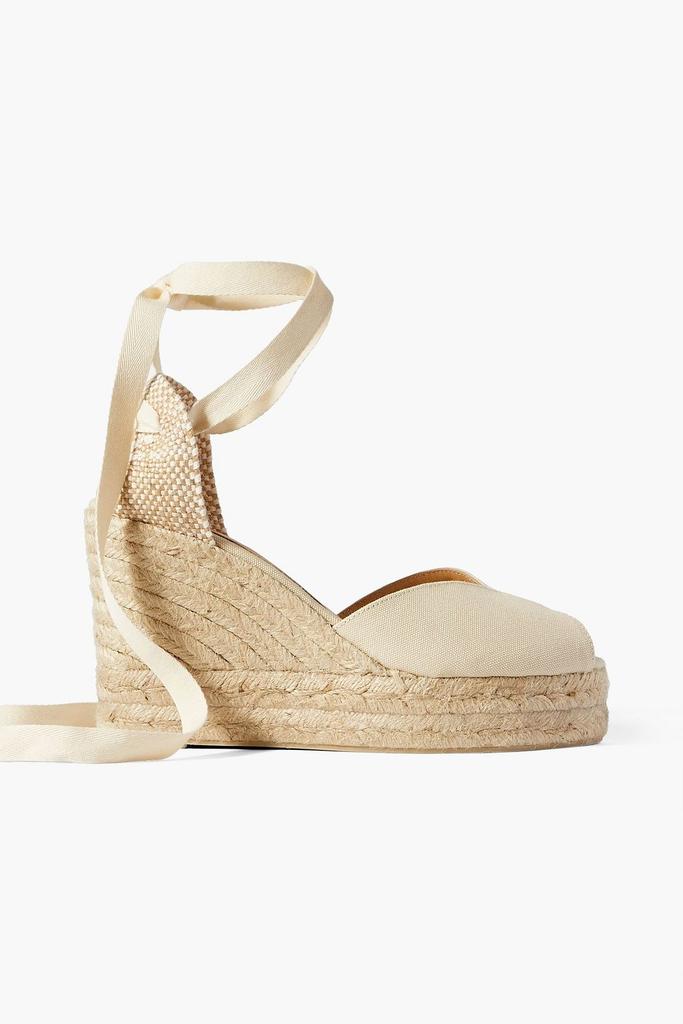 CASTAÑER Bilina 80 canvas wedge espadrilles