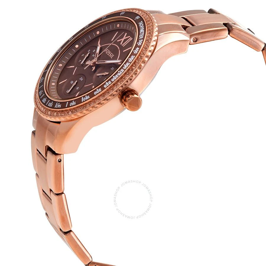 Fossil Stella Sport Multifunction Quartz Crystal Brown Dial Ladies Watch ES5109 2