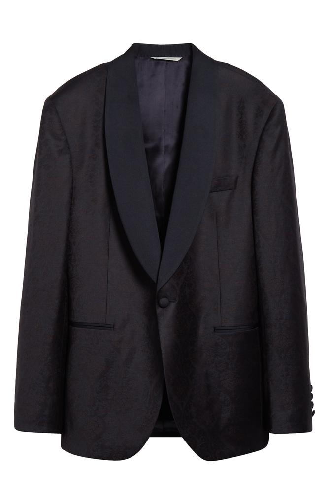 Jack Victor Ethan Paisley Shawl Collar Stretch Cotton Dinner Jacket