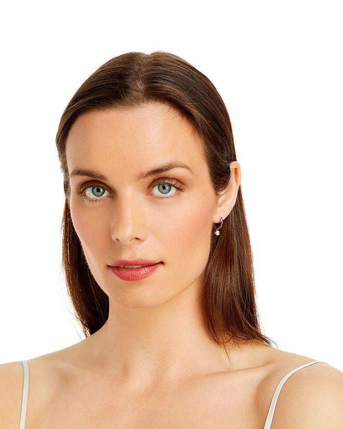 Bloomingdale's Certified Diamond Huggie Hoop Earrings in 14K White Gold featuring diamonds with the De Beers Code of Origin, 0.40 ct. t.w. - Exclusive