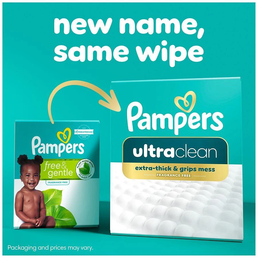 Pampers UltraClean Baby Wipes Fragrance-Free, 52 4
