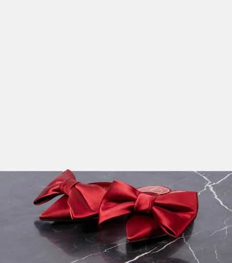 Valentino Bow-detail 05 satin mules 5