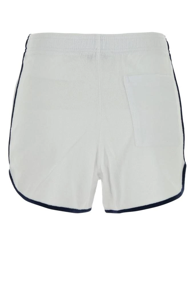 Sporty & Rich Sporty & Rich Logo Detailed Contrasting-Trim Mini Shorts 2