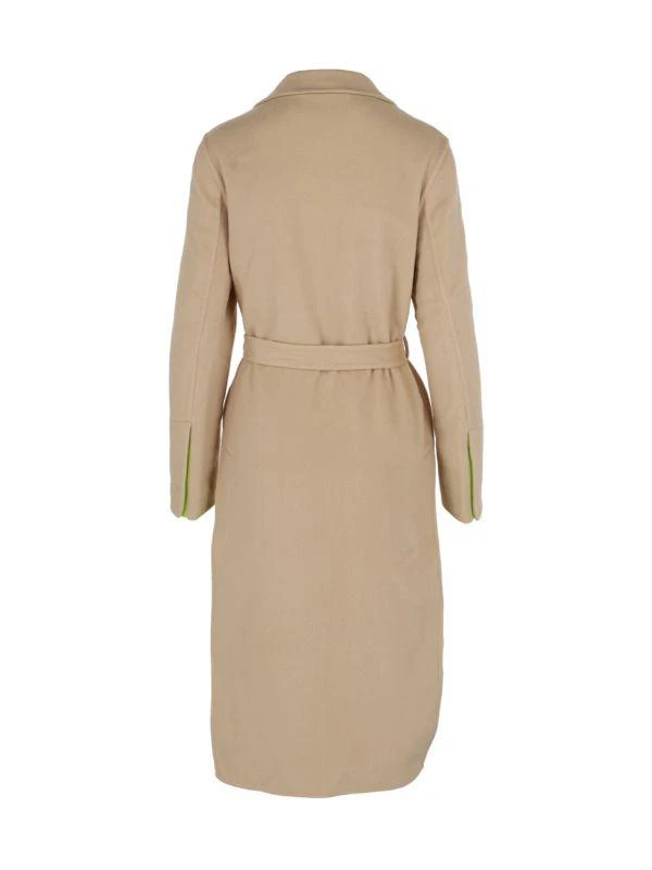 Off-White Relaxed Fit Wool & Cashmere Belted Coat 2