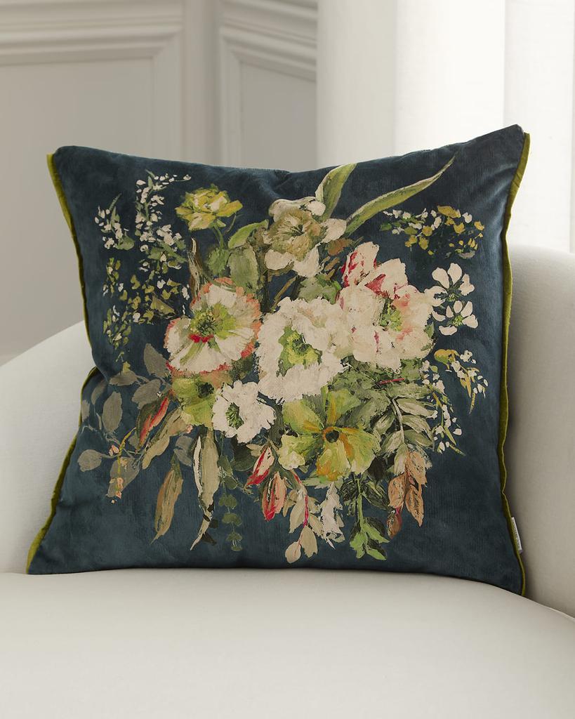 Designers Guild Margaretta Velours Decorative Pillow, 22" Square