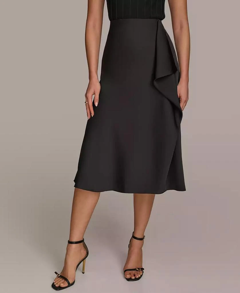 Donna Karan Women's Ruffle-Front Skirt 4