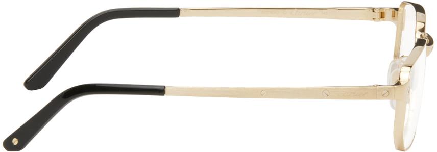 Cartier Gold Rectangular Glasses