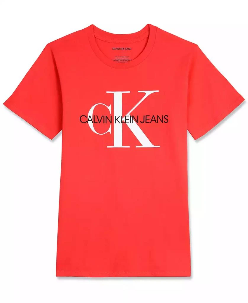 Calvin Klein Big Boys Bold signature Logo Graphic T-Shirt 2