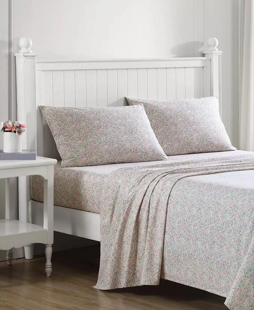 Laura Ashley Laura Ashley Cotton Percale Pillowcase Pair, Standard 4