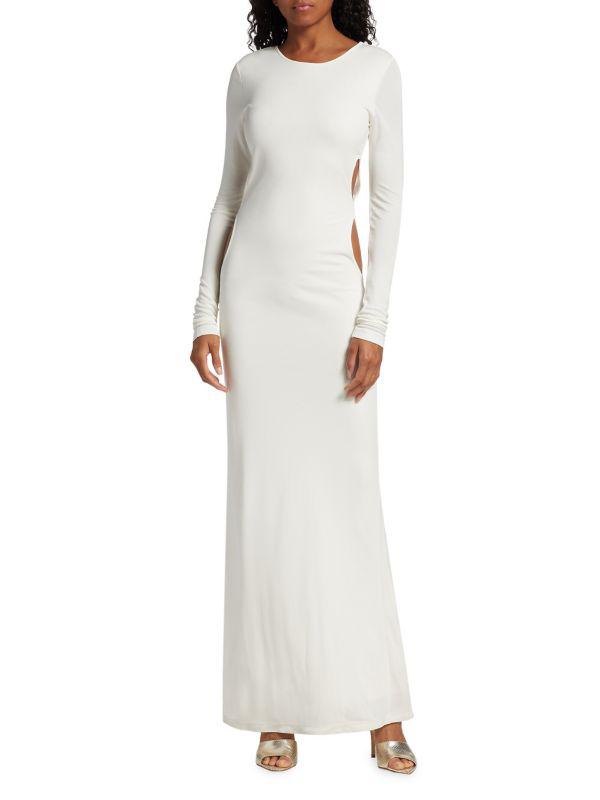 Zeynep Arçay Infinity Cut-Out Jersey Maxi Dress