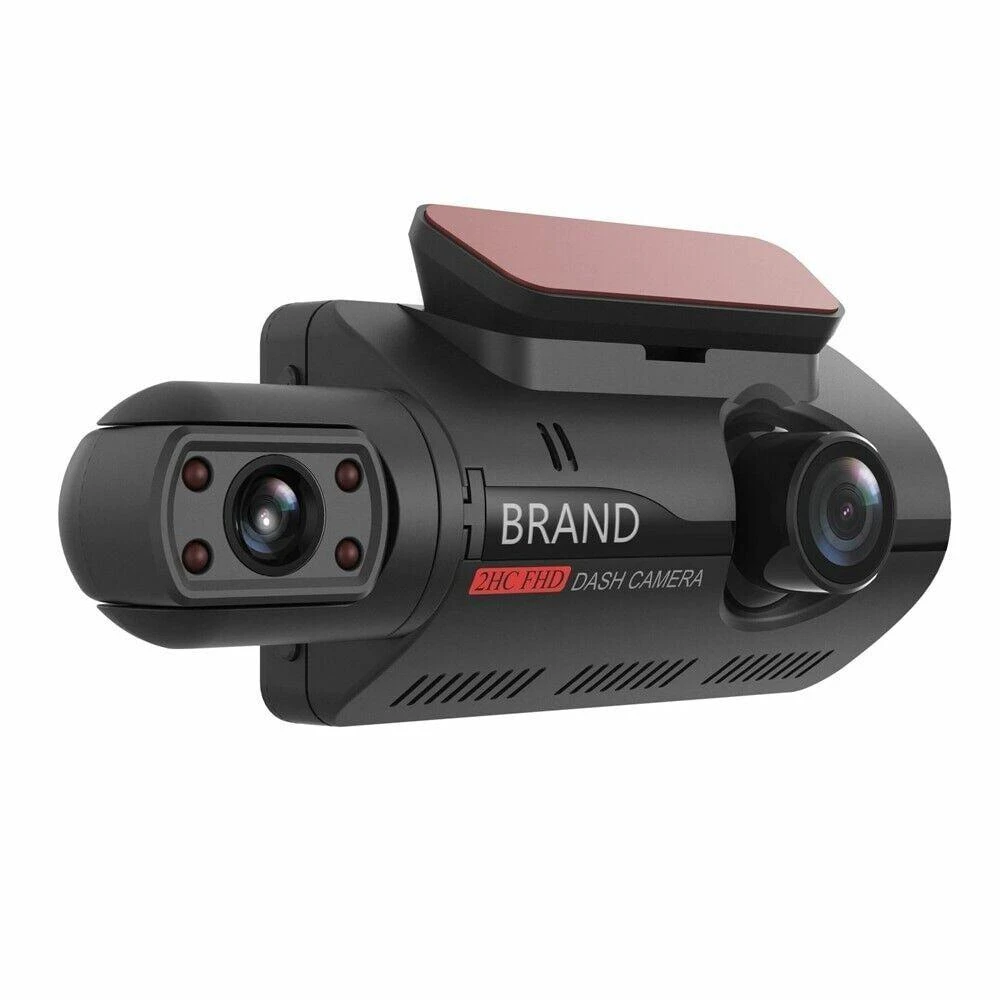 CAMDIGI4 1080P Dual Lens Car DVR Dash Cam Video Recorder G-Sensor Front And Inside Camera