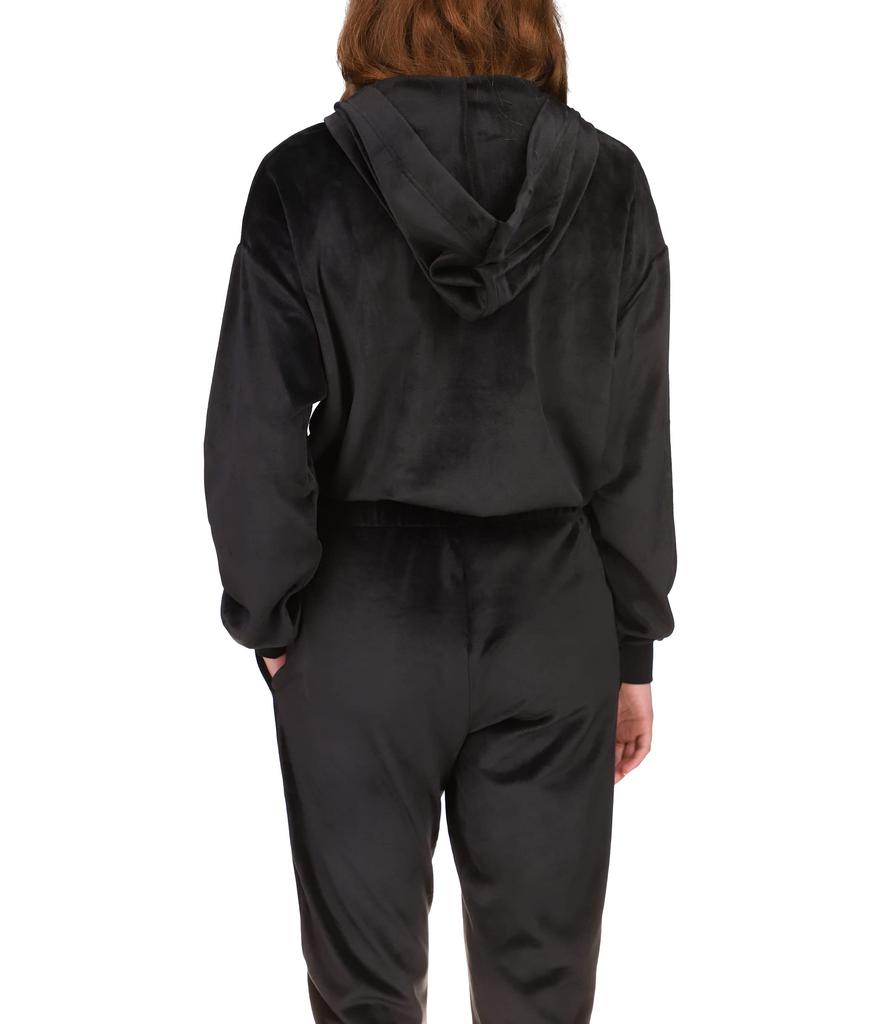 Sanctuary My Time 1/2 Zip Velour Hoodie