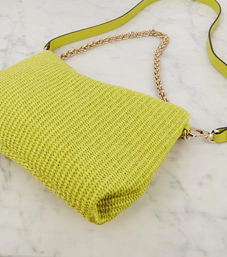 Jimmy Choo Callie raffia shoulder bag 6