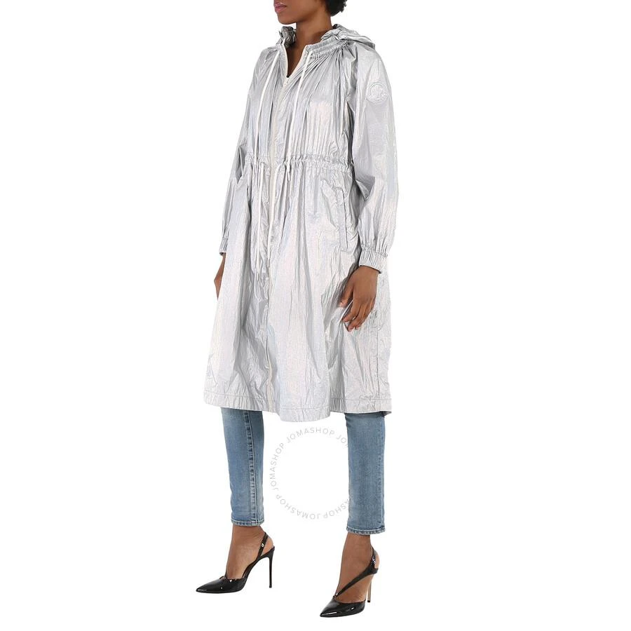 Moncler Moncler Ladies Silver Akubens Laminated Nylon Coat, Brand Size 0 (X-Small) 2