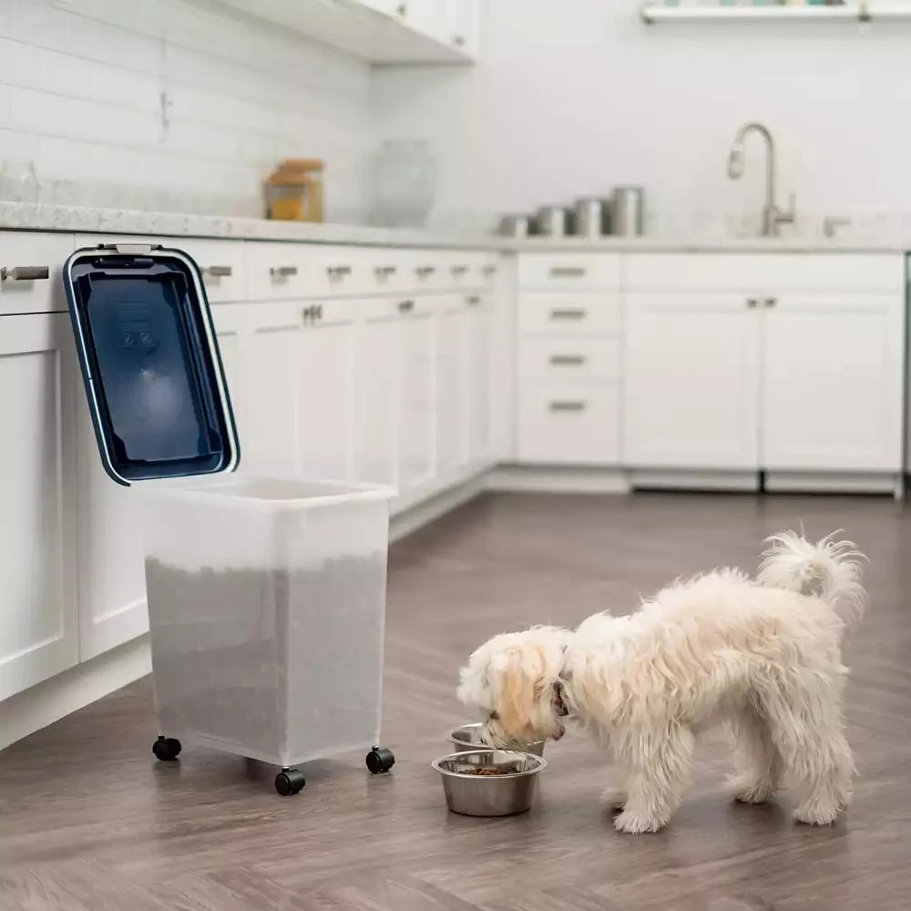 IRIS Airtight Dog Food Storage Container, up to 30 lbs / 33 Qt, Attachable  Casters, for Dog Cat Bird and other Pet Food Storage Bin, Keep Fresh -  BeyondStyle