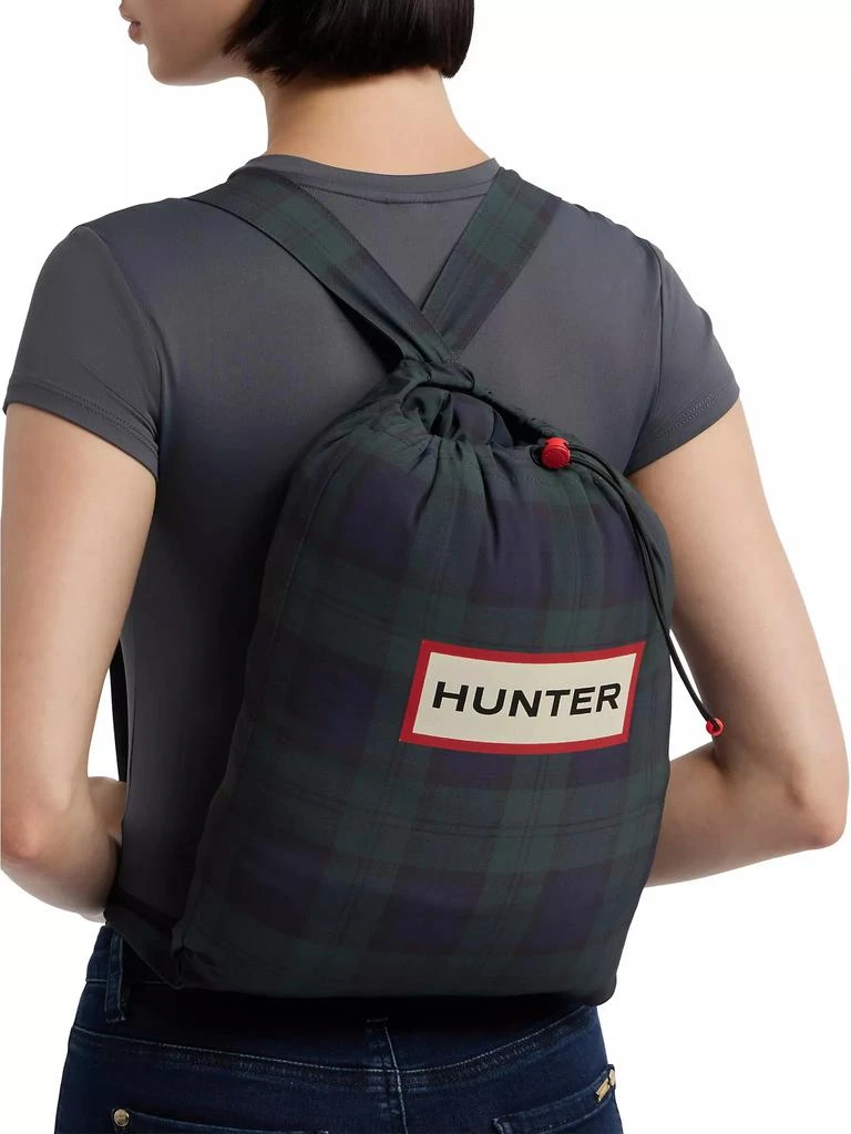 Hunter Blackwatch Plaid Packable Hooded Jacket 8